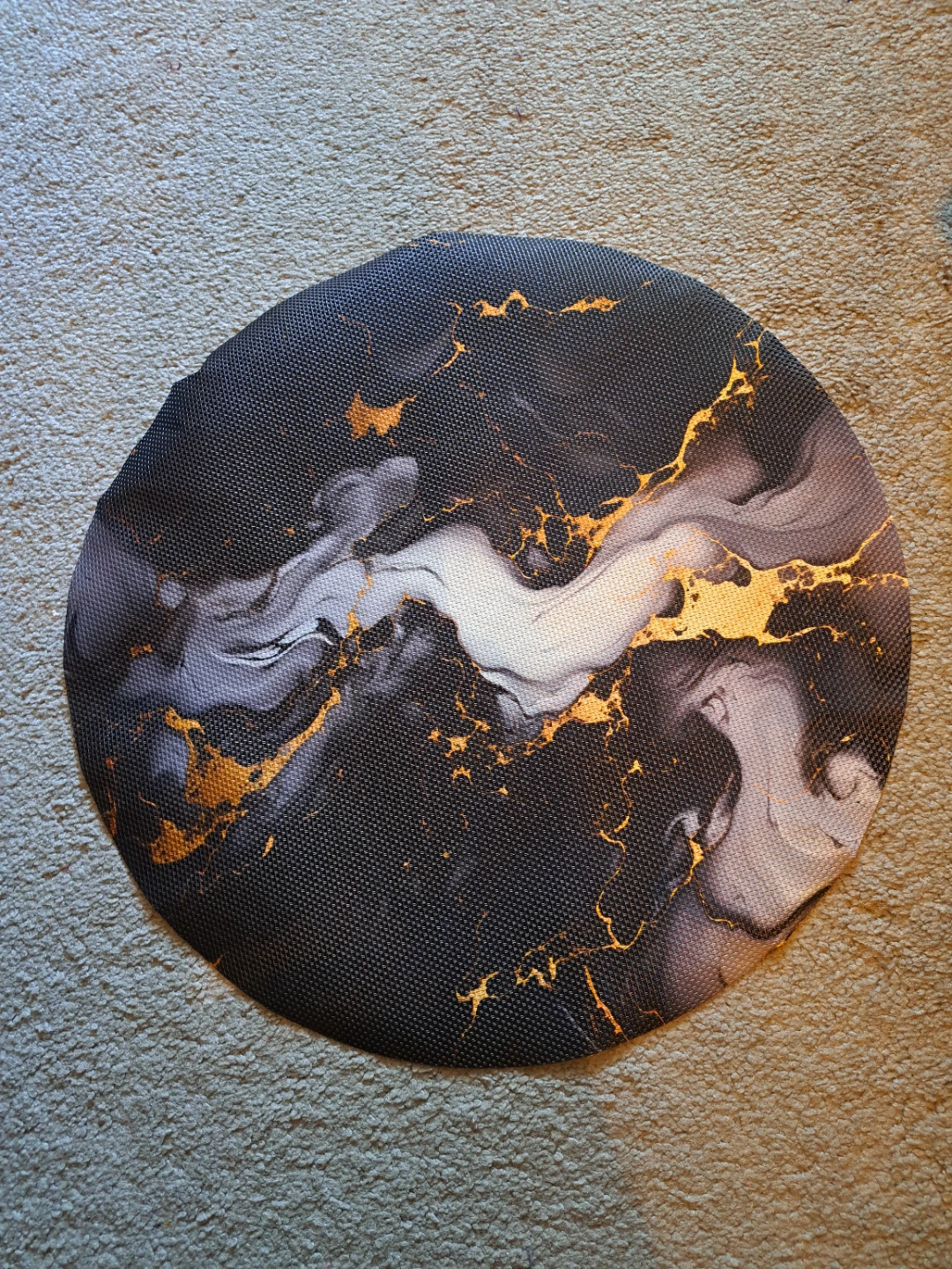 Round Marble Print Placemat