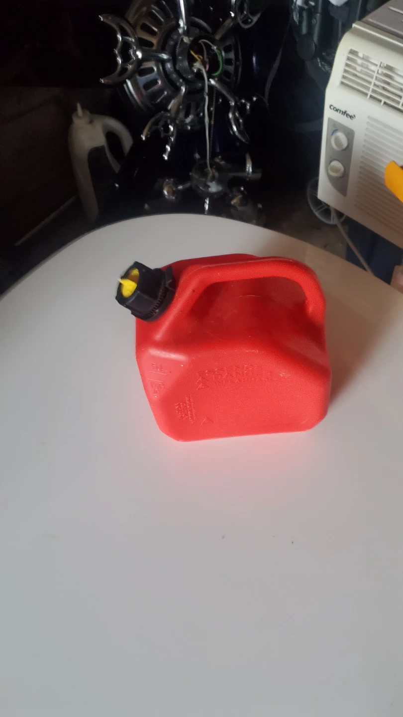 Red Plastic Gas Can - photo 2