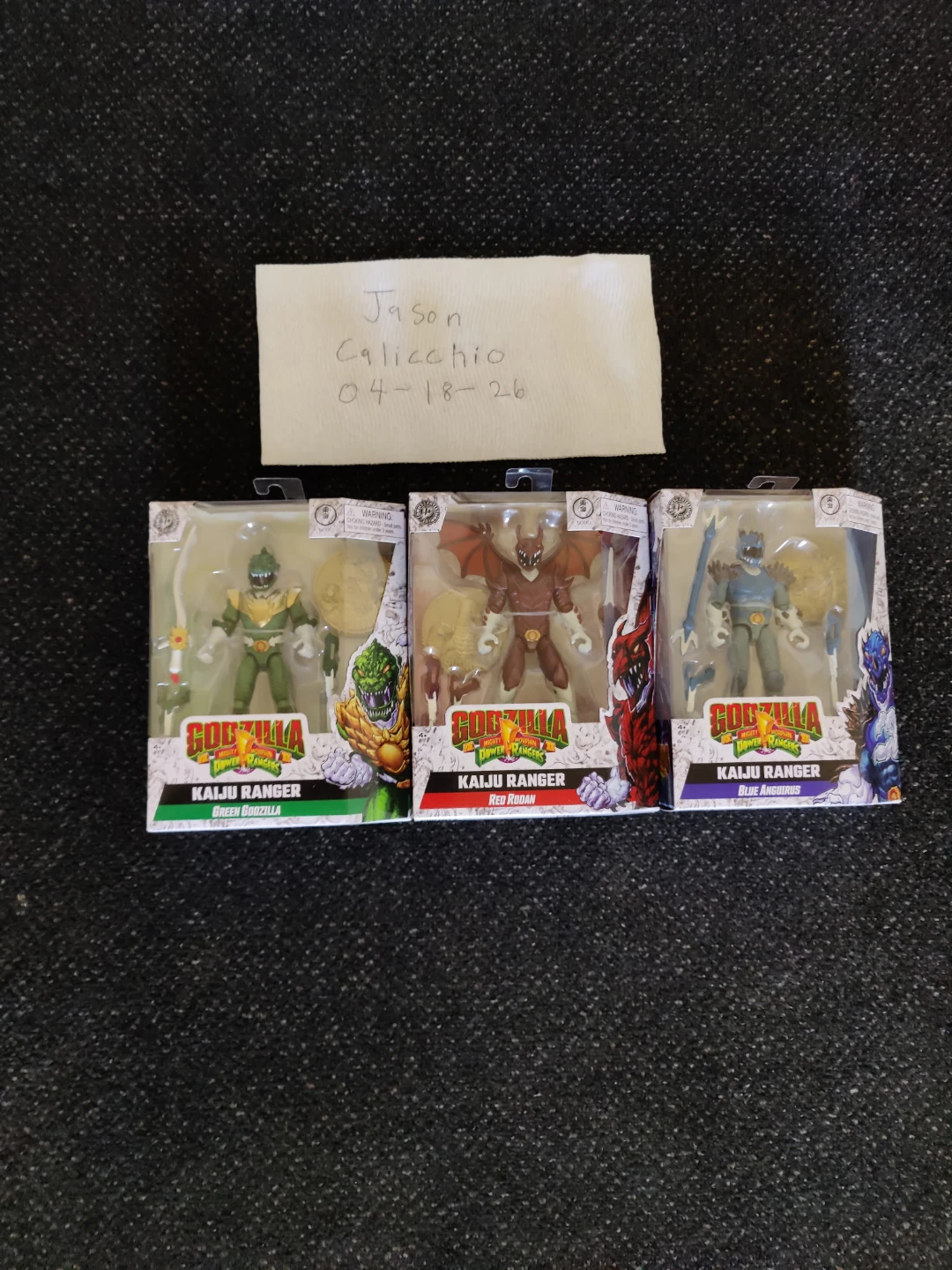Godzilla x Power Rangers Kaiju Ranger Action Figures Lot