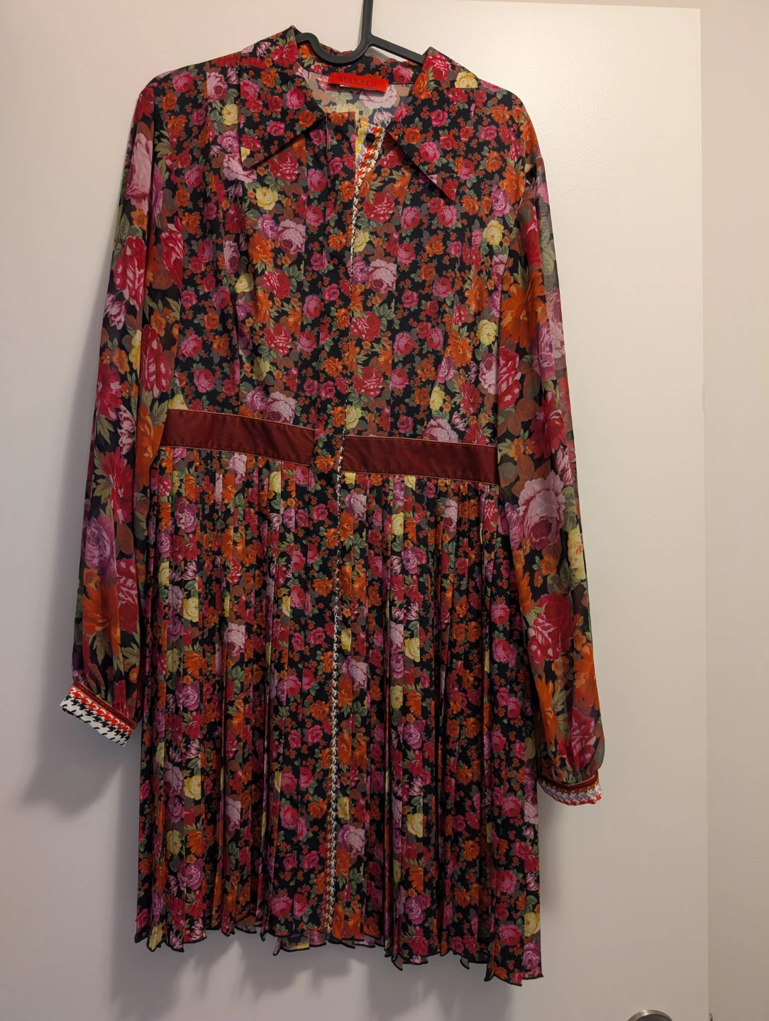 MAX&Co. Floral Print Long Sleeve Dress
