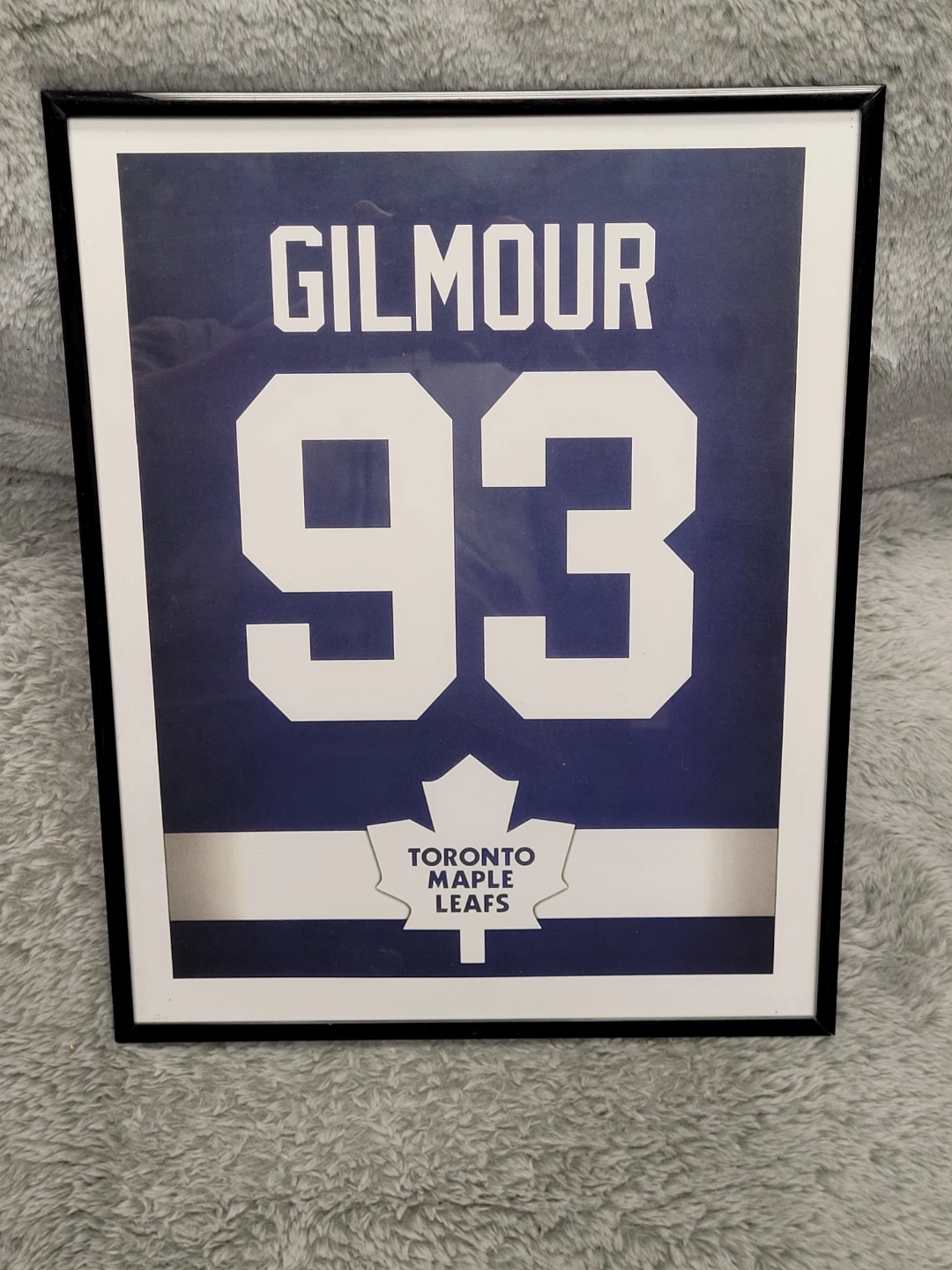 Toronto Maple Leafs Gilmour #93 Framed Jersey Art