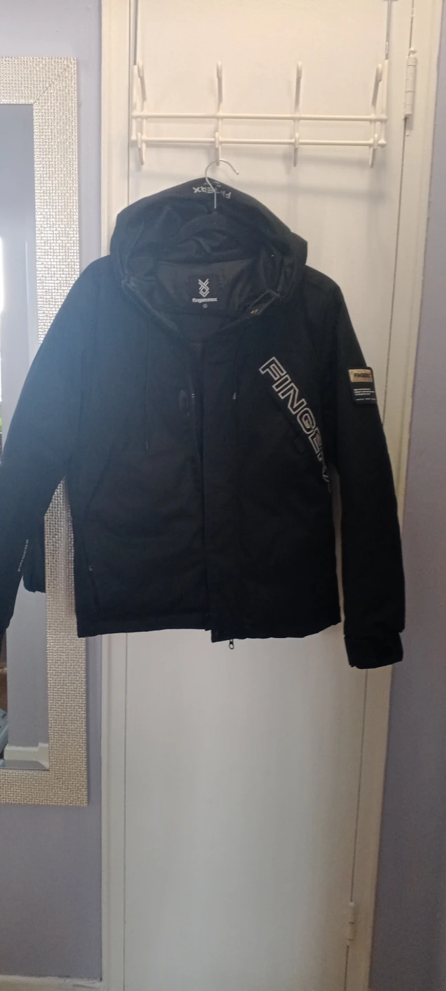 Fingercroxx Black Puffer Jacket - Size S