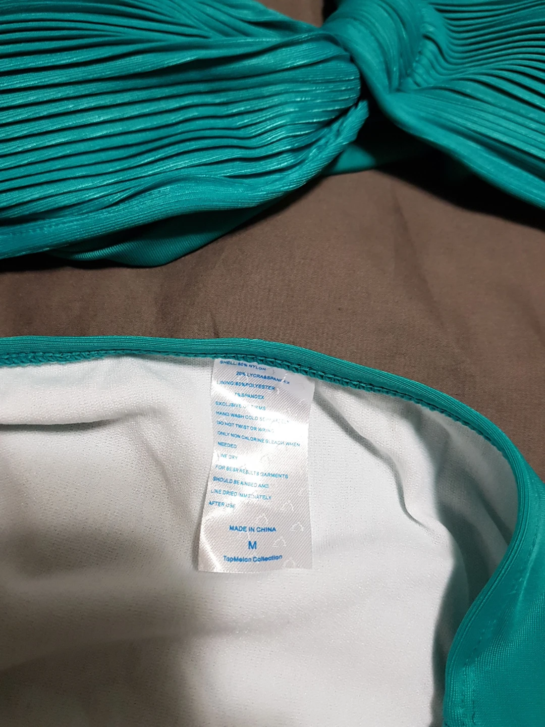 Teal Ribbed Bikini Set medium - photo 2