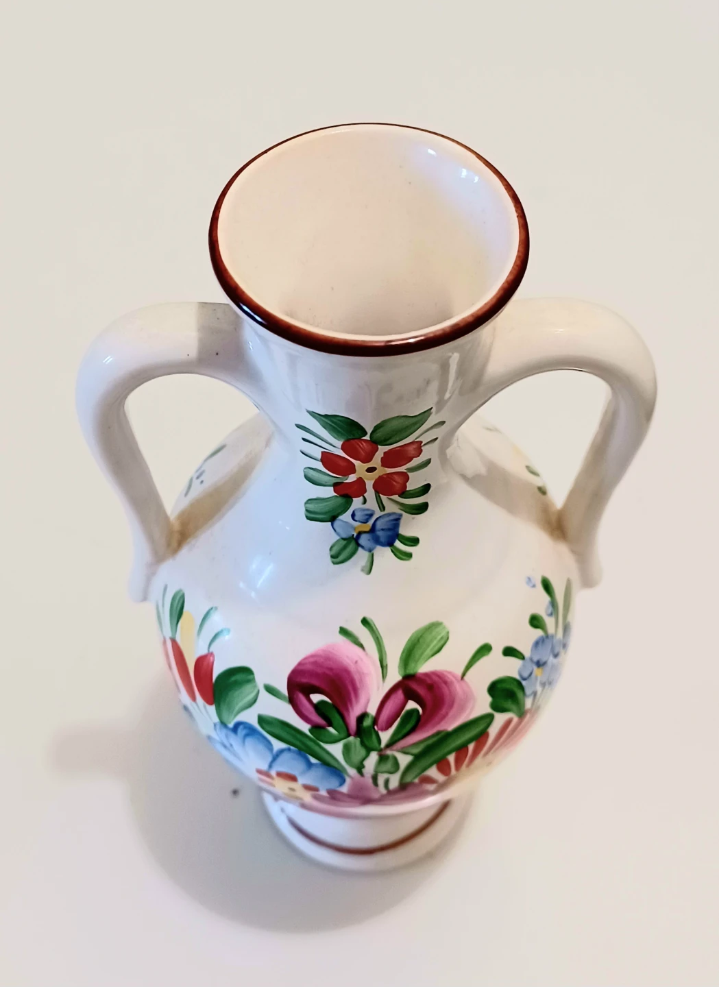 Unique Signed Handmade Floral Rare Chodska Amphora - photo 5