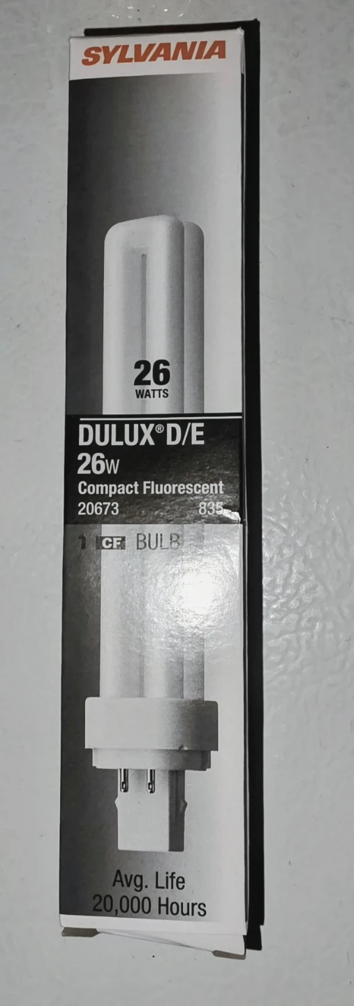 (8 Pack)Sylvania Dulux D/E 26W Compact Fluorescent Bulb