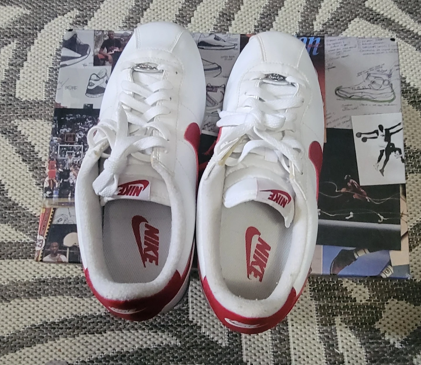 Nike Cortez White Red Classic Sneakers - photo 4