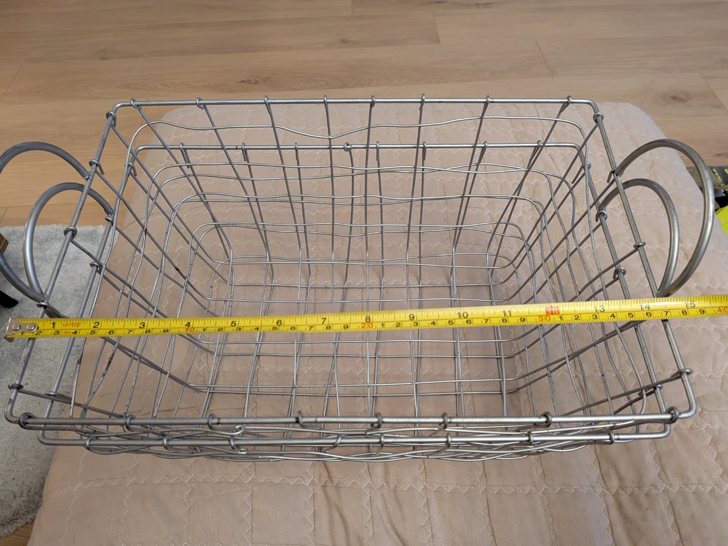 Wire Storage Basket with Handles - photo 2