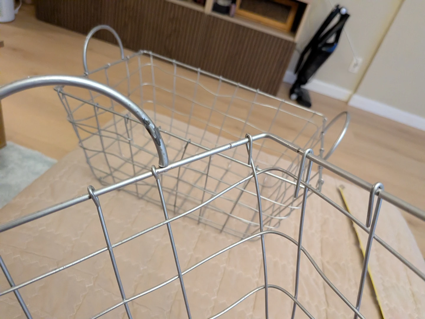 Wire Storage Basket with Handles - photo 5