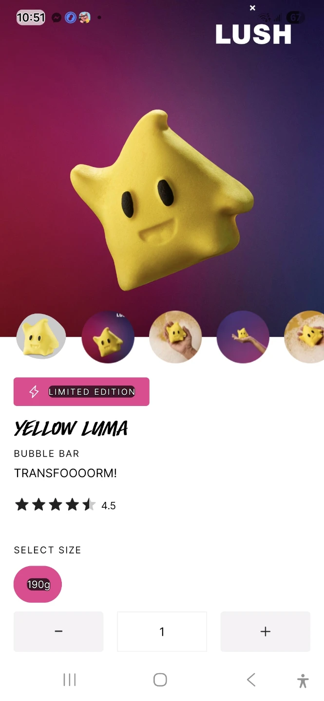 Lush Yellow Luma Bubble Bar