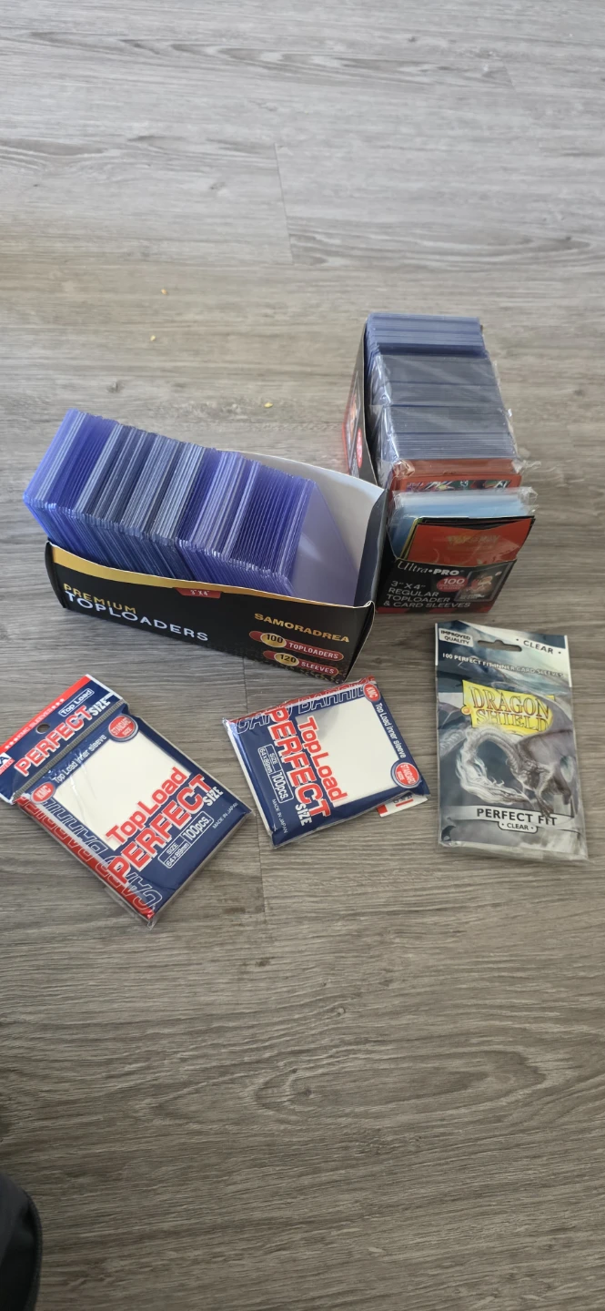 Collection of Card Sleeves and TopLoaders