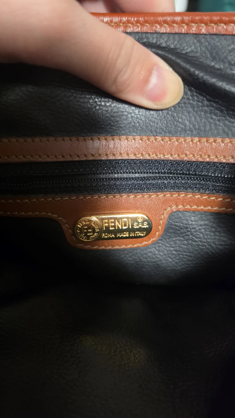 Fendi Zucca Striped Canvas Shoulder Bag - photo 3