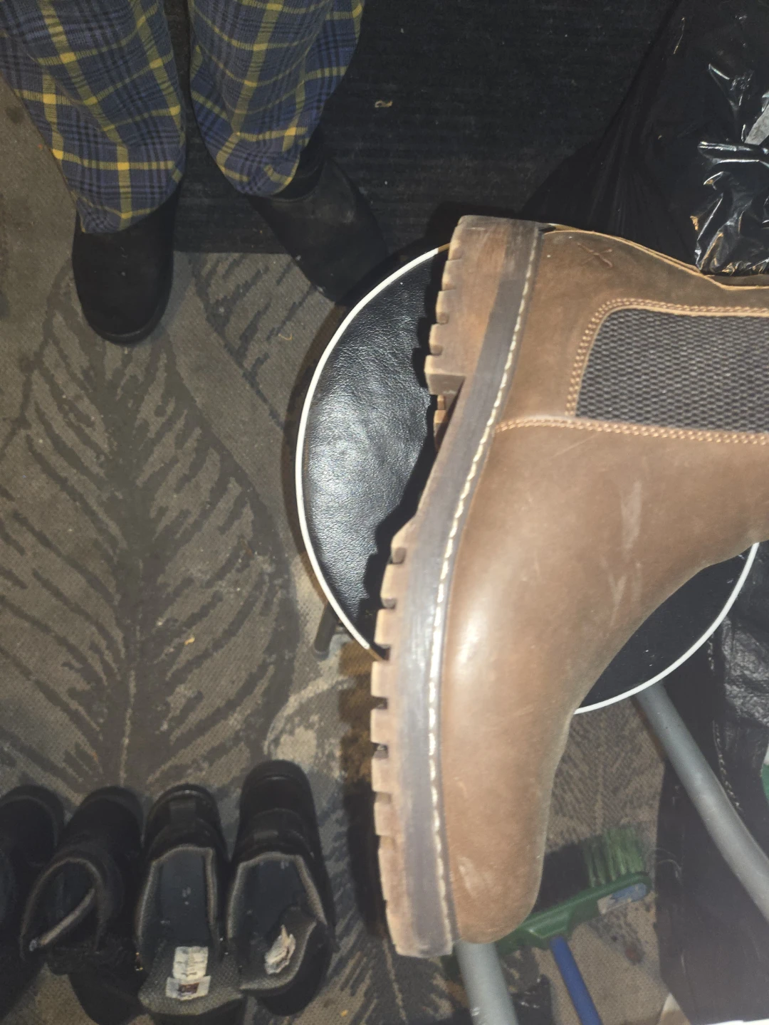 Envir Saves Brown Leather Boots