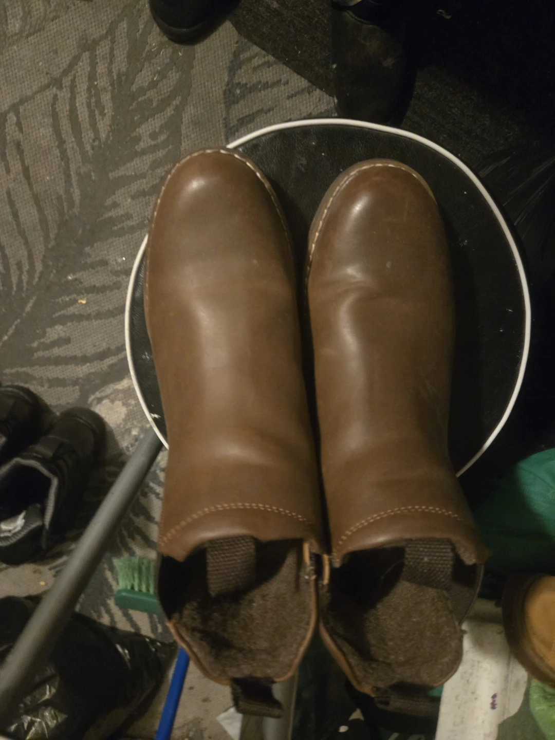 Envir Saves Brown Leather Boots - photo 3