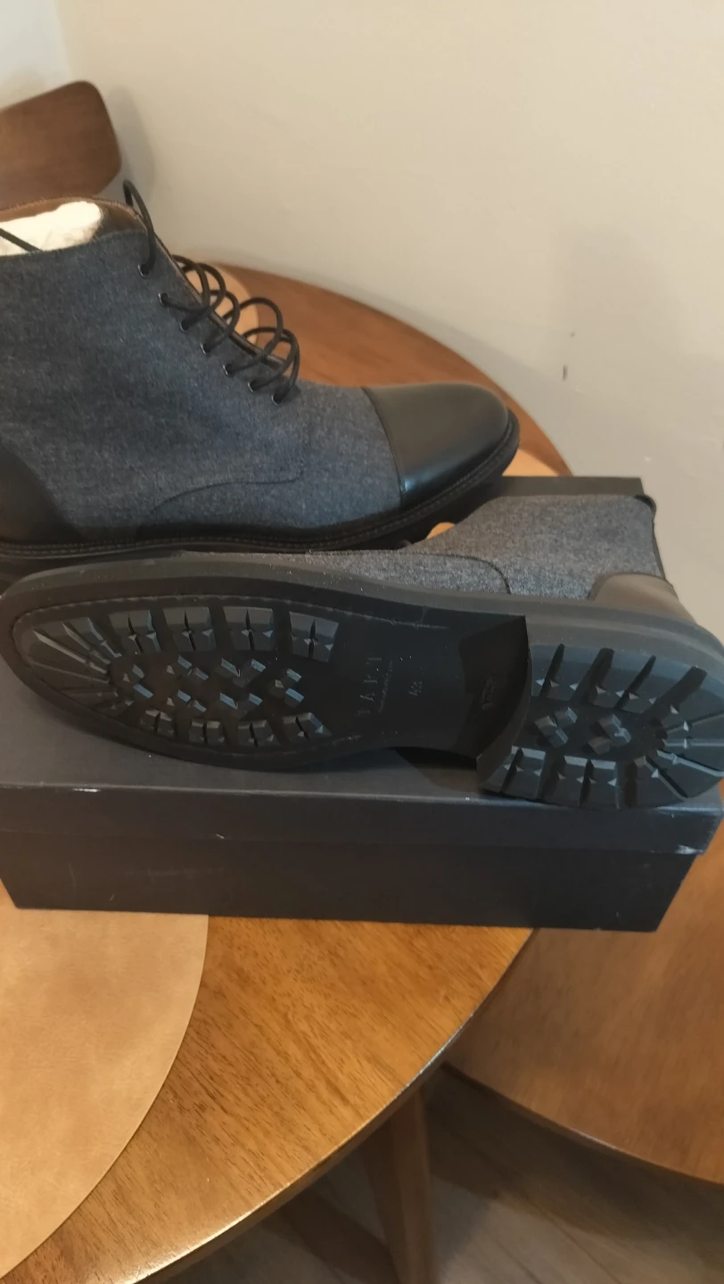 Taft Men's Grey Wool Cap Toe Boots - photo 2