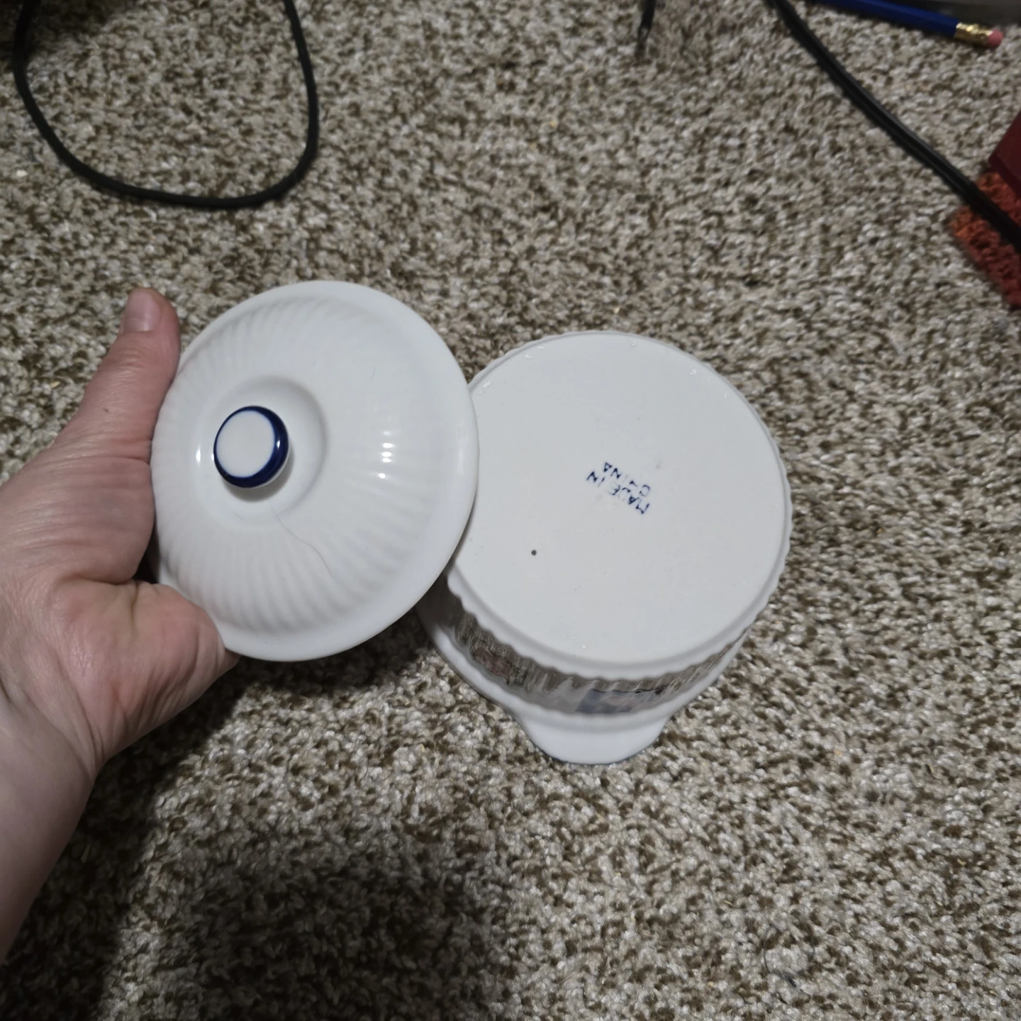 White Ramekin Dish with Lids - photo 2