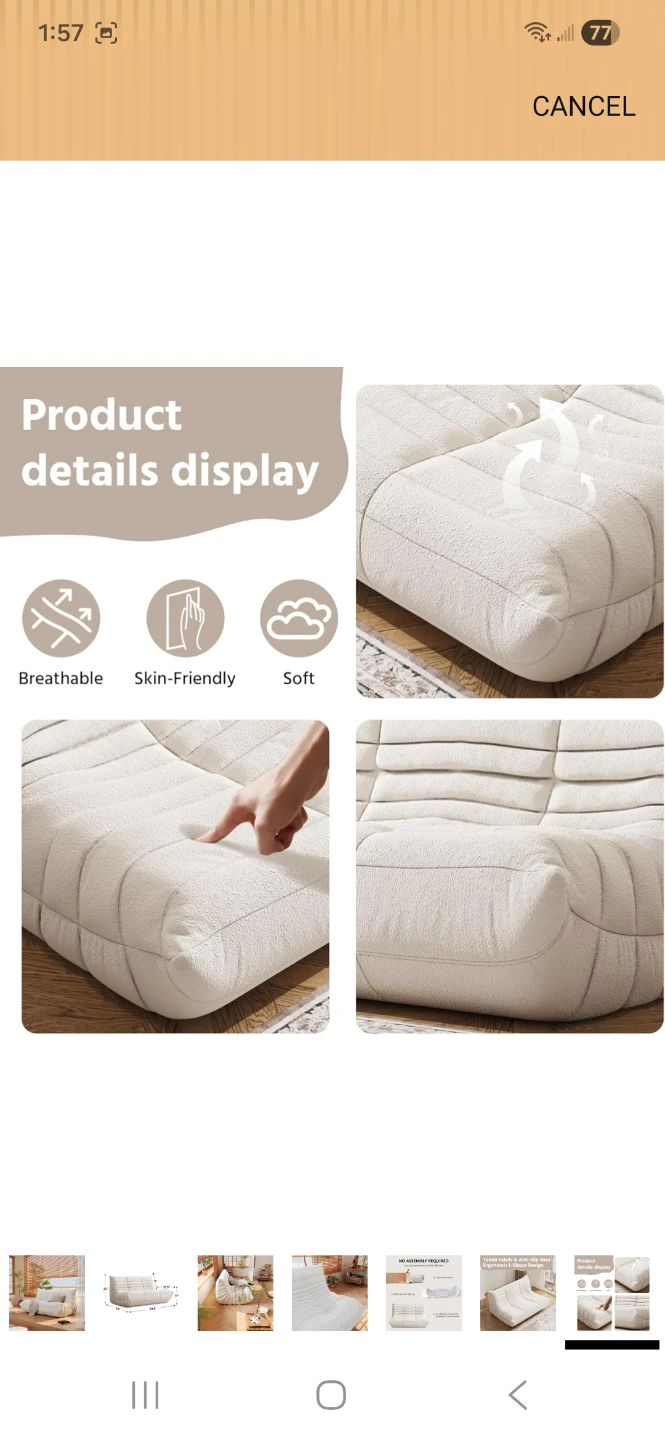 White Loveseat - photo 3