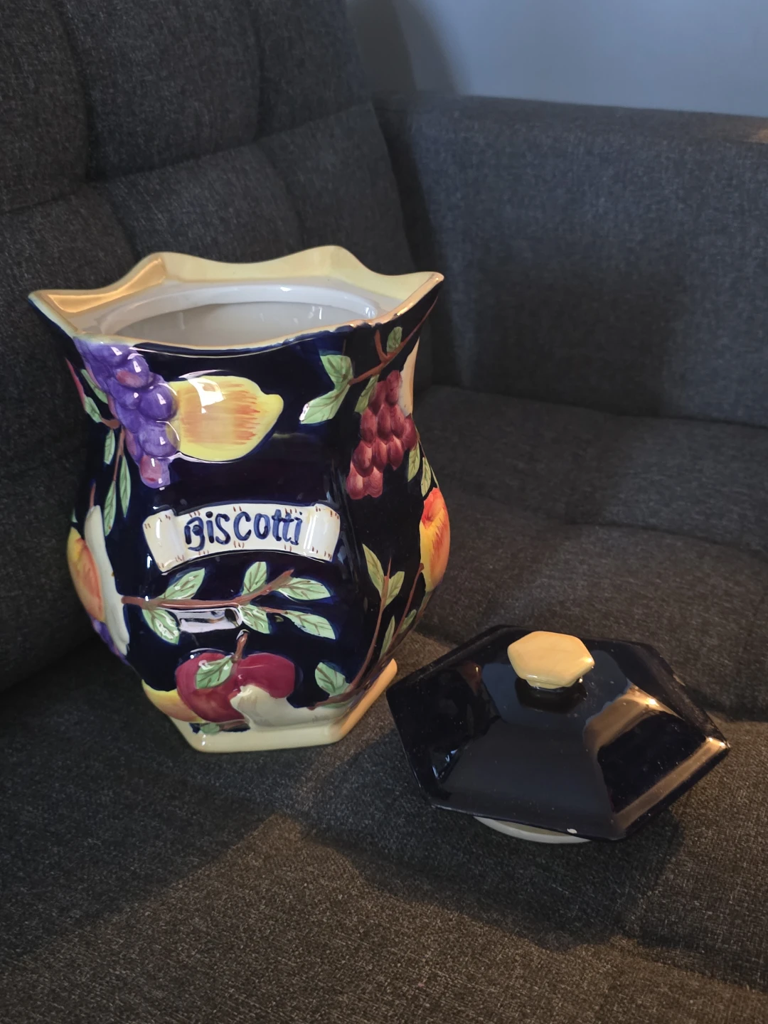 Vintage Decorative Biscotti Jar - photo 2