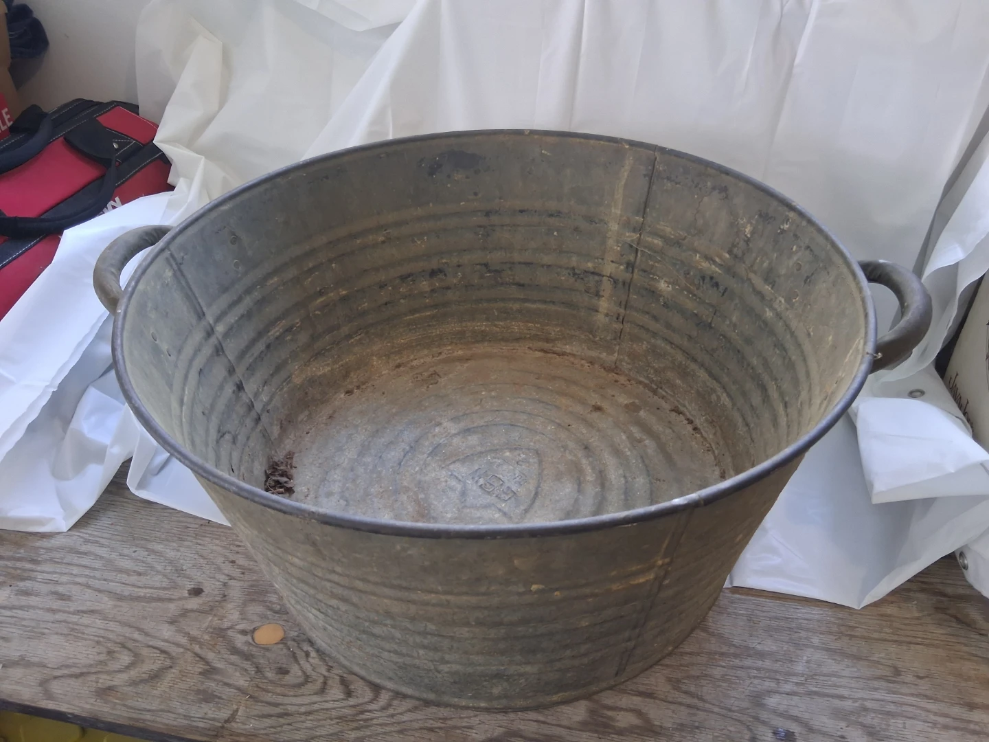 Antique Laundry Tub/ Firewood Holder