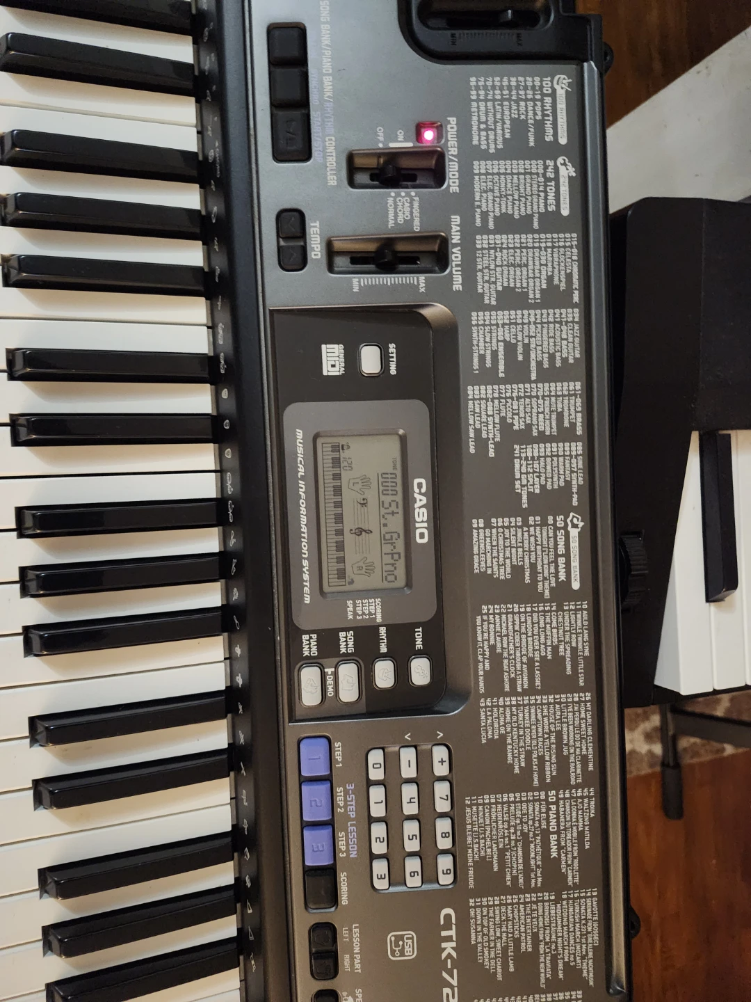 Casio CTK-720  Keyboard + MIDI function - photo 3