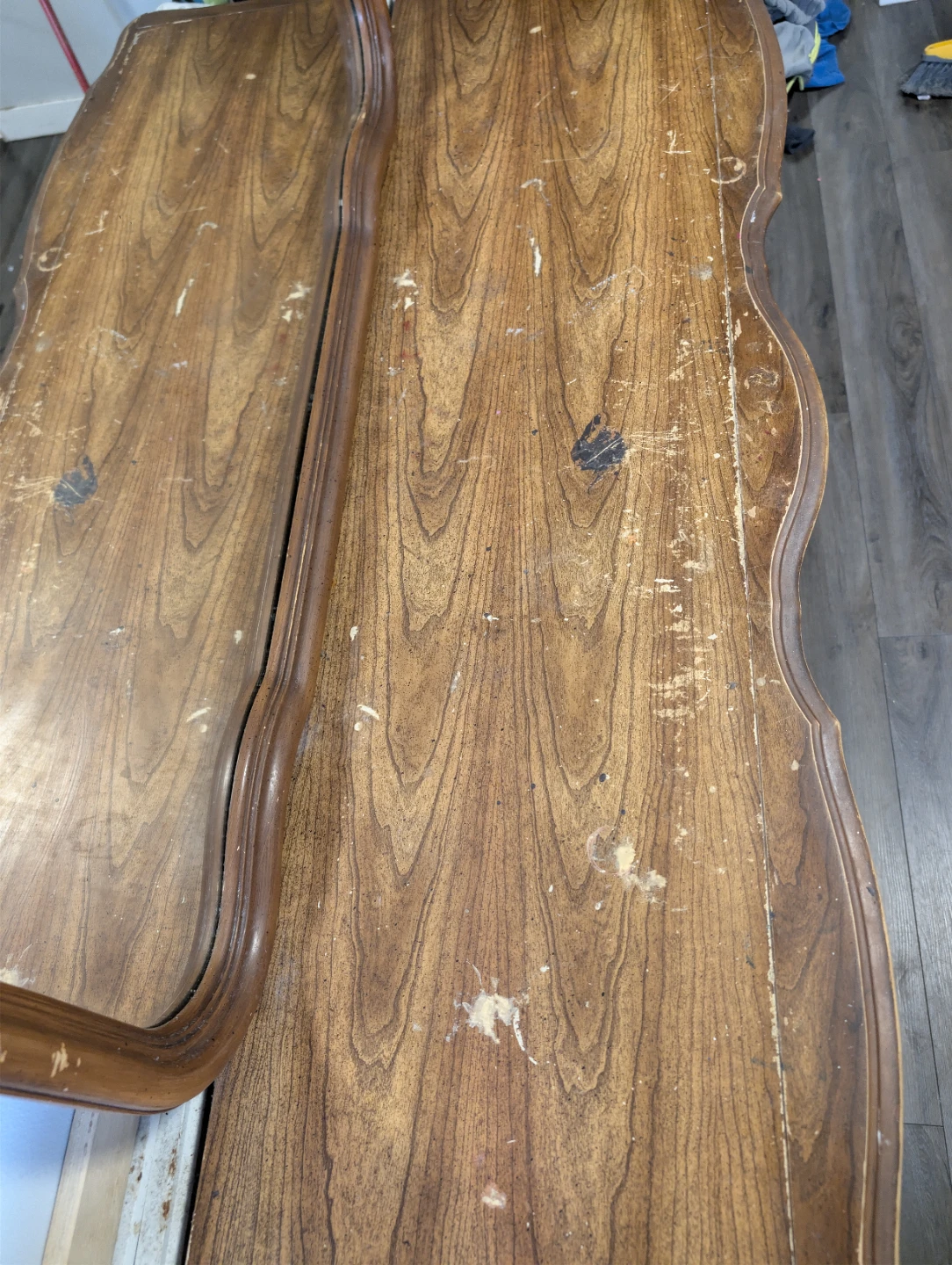 Vintage Wooden Dresser with Mirror - photo 3