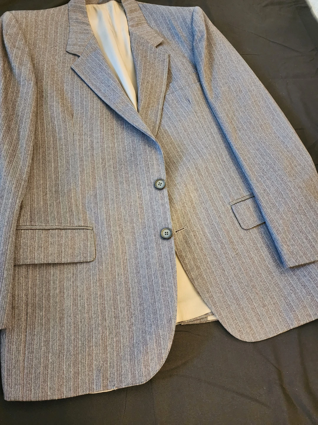 Men's Grey Striped Blazer - photo 4