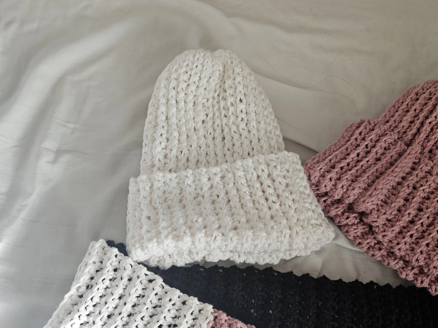 Hand-knitted Winter Hat and Scarf Set - photo 2
