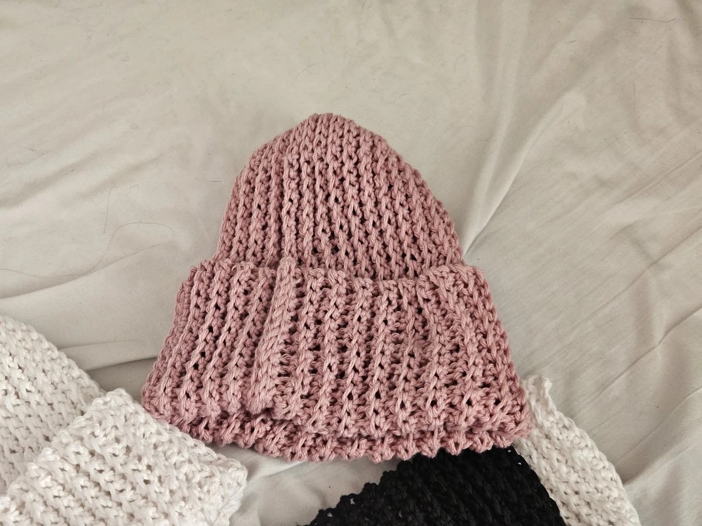 Hand-knitted Winter Hat and Scarf Set - photo 3