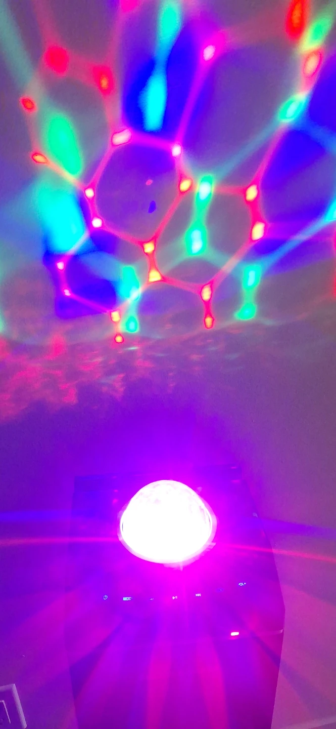 Sharper Image Tower Speaker with Disco Ball Light - photo 3