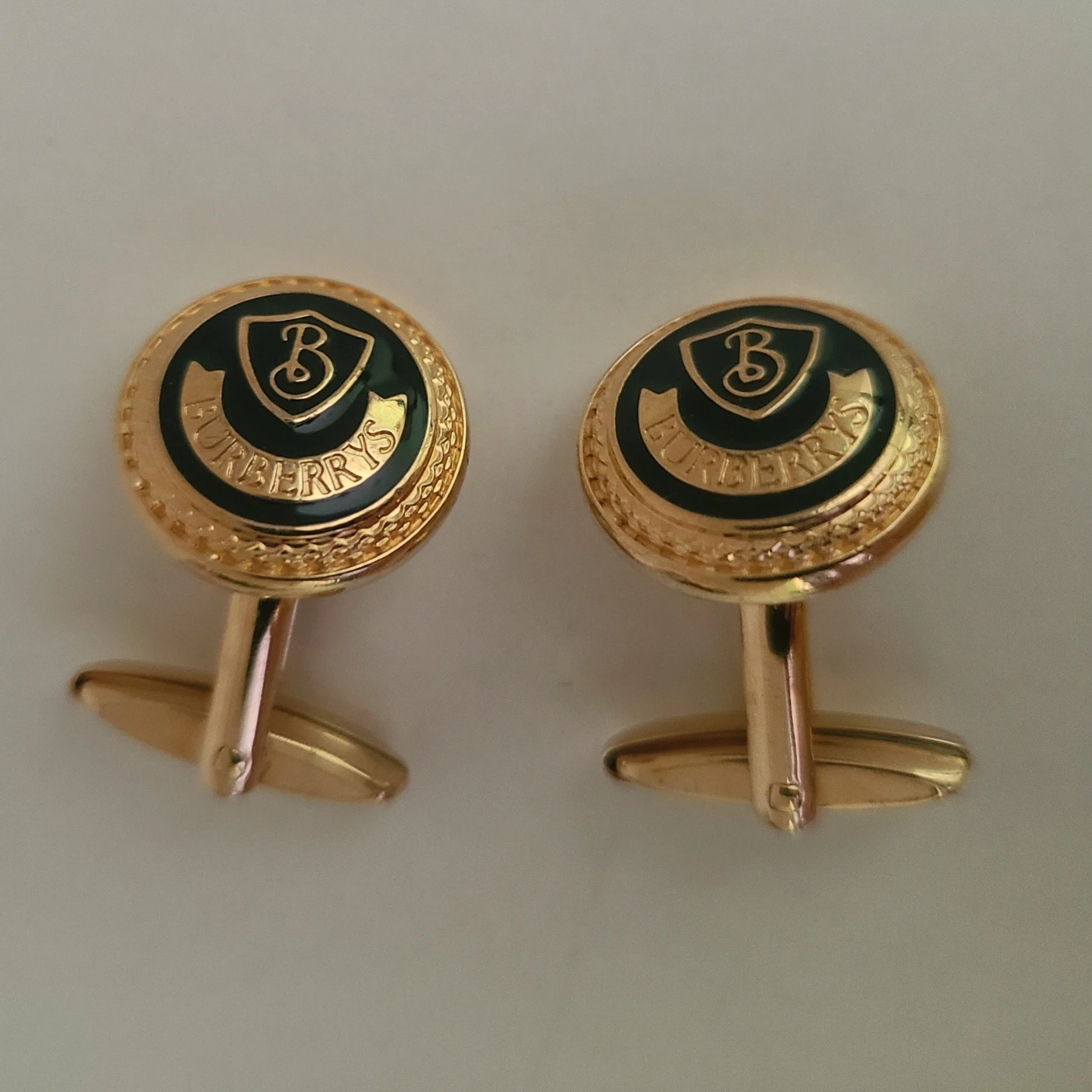 Assorted Gold Tone Cufflinks & Tie Clip 🌱 - photo 2