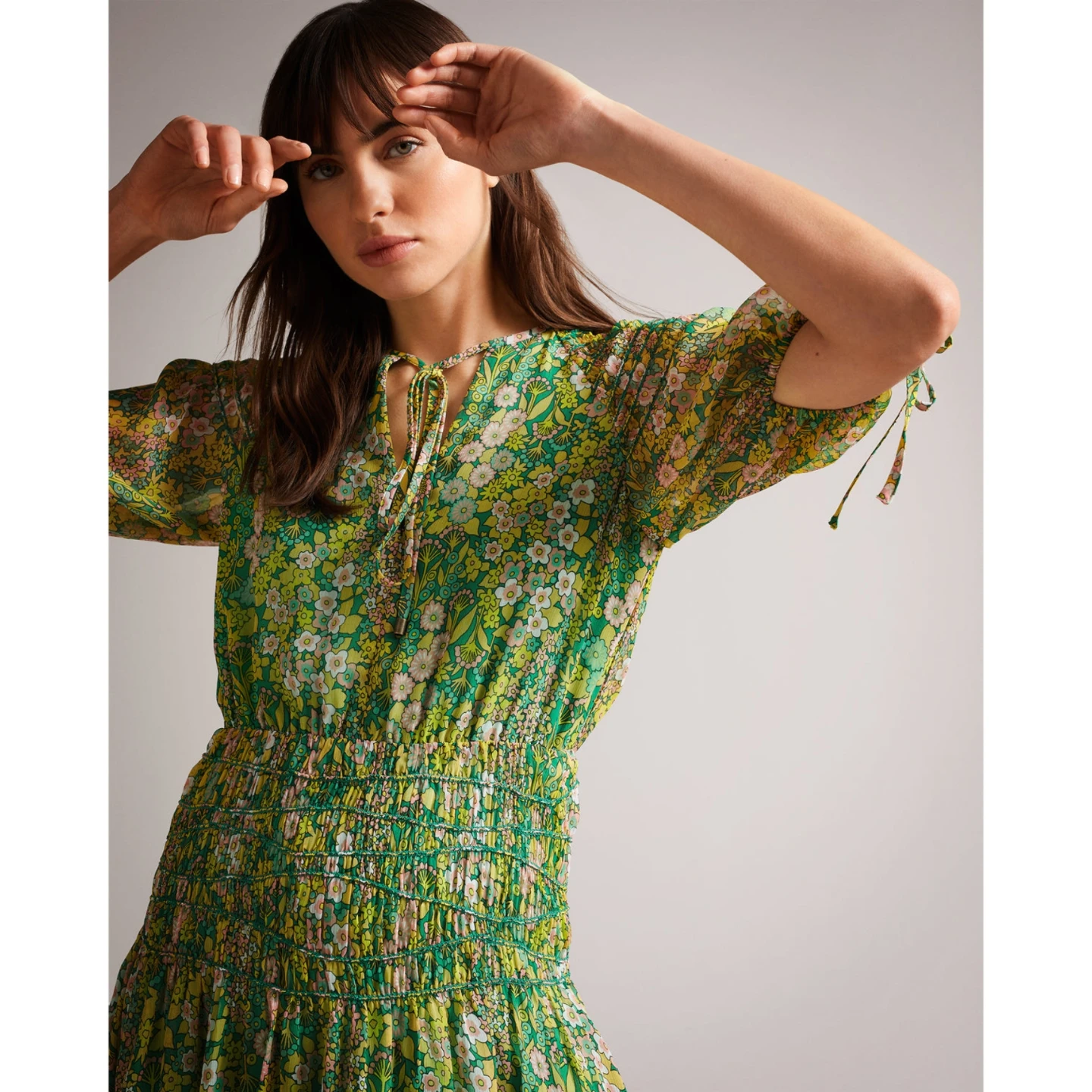 Ted Baker Green Floral Midi Dress - photo 3