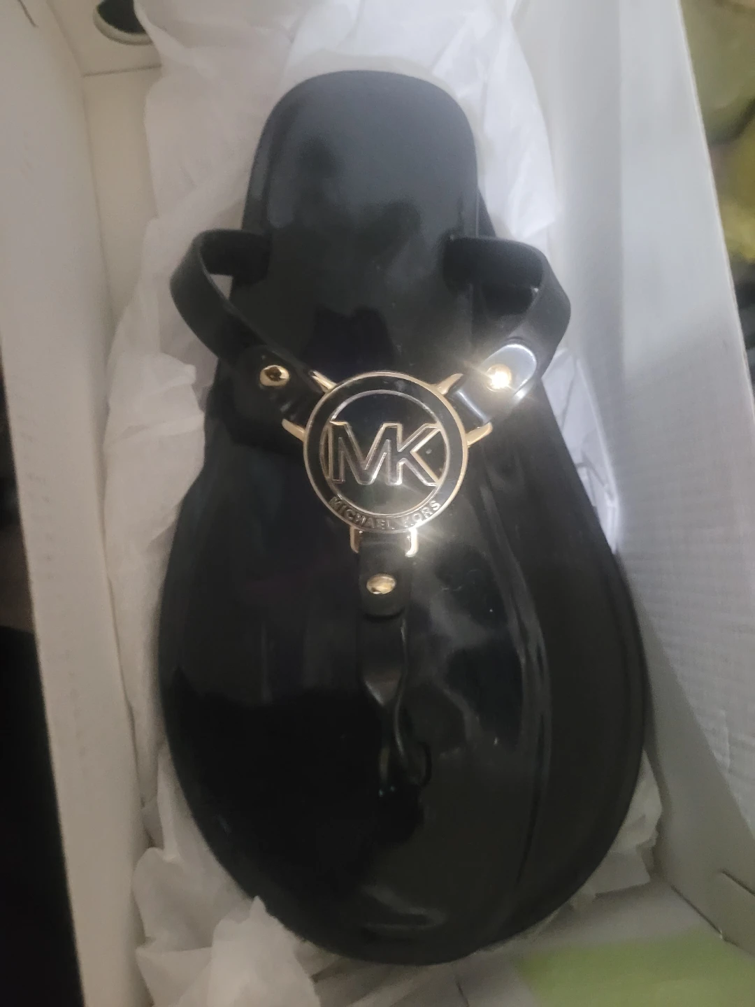 Michael Kors Black Jelly Sandals