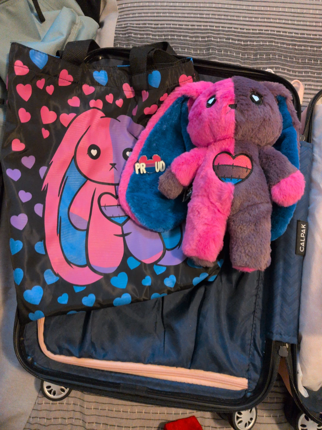 Plush Bunny & Tote Bag Set