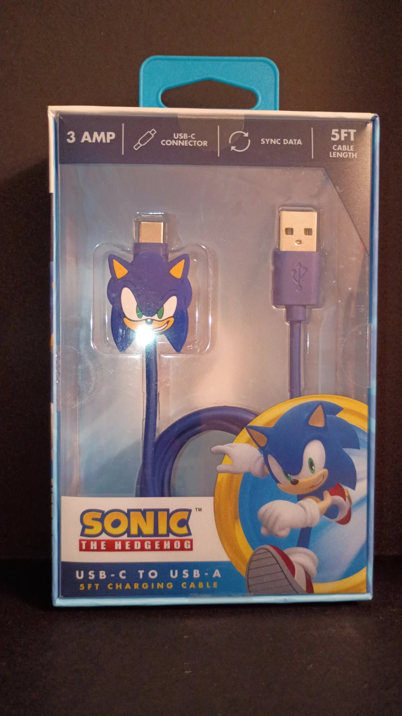 Sonic the Hedgehog USB-C to USB-A Charging Cable - 5ft - photo 2