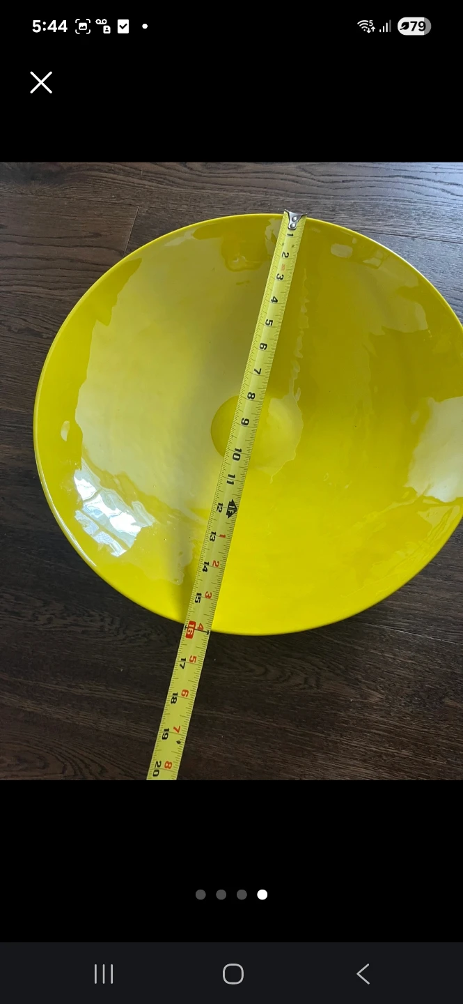 Large Yellow Decorative Bowl - photo 4