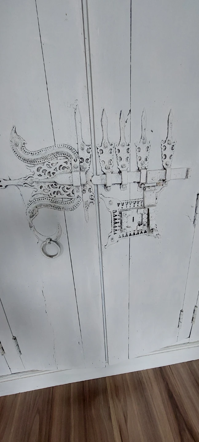 Thai Wooden Cabinet Armoire with Ornate Lock - photo 2