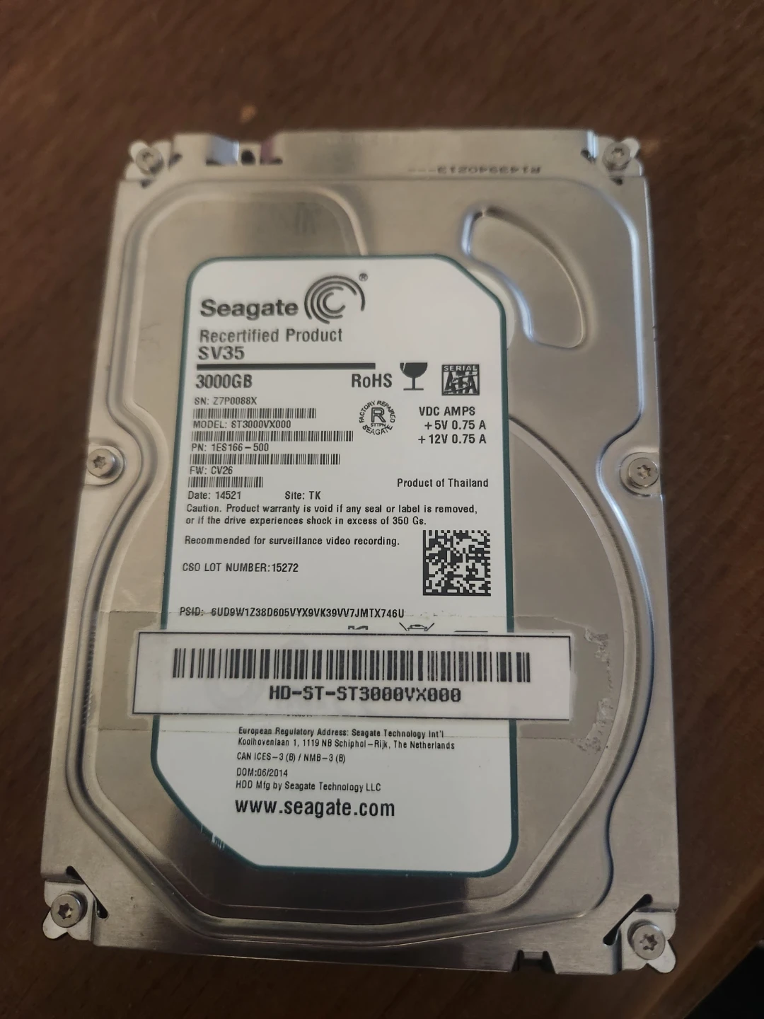 Seagate SV35 3000GB Hard Drive