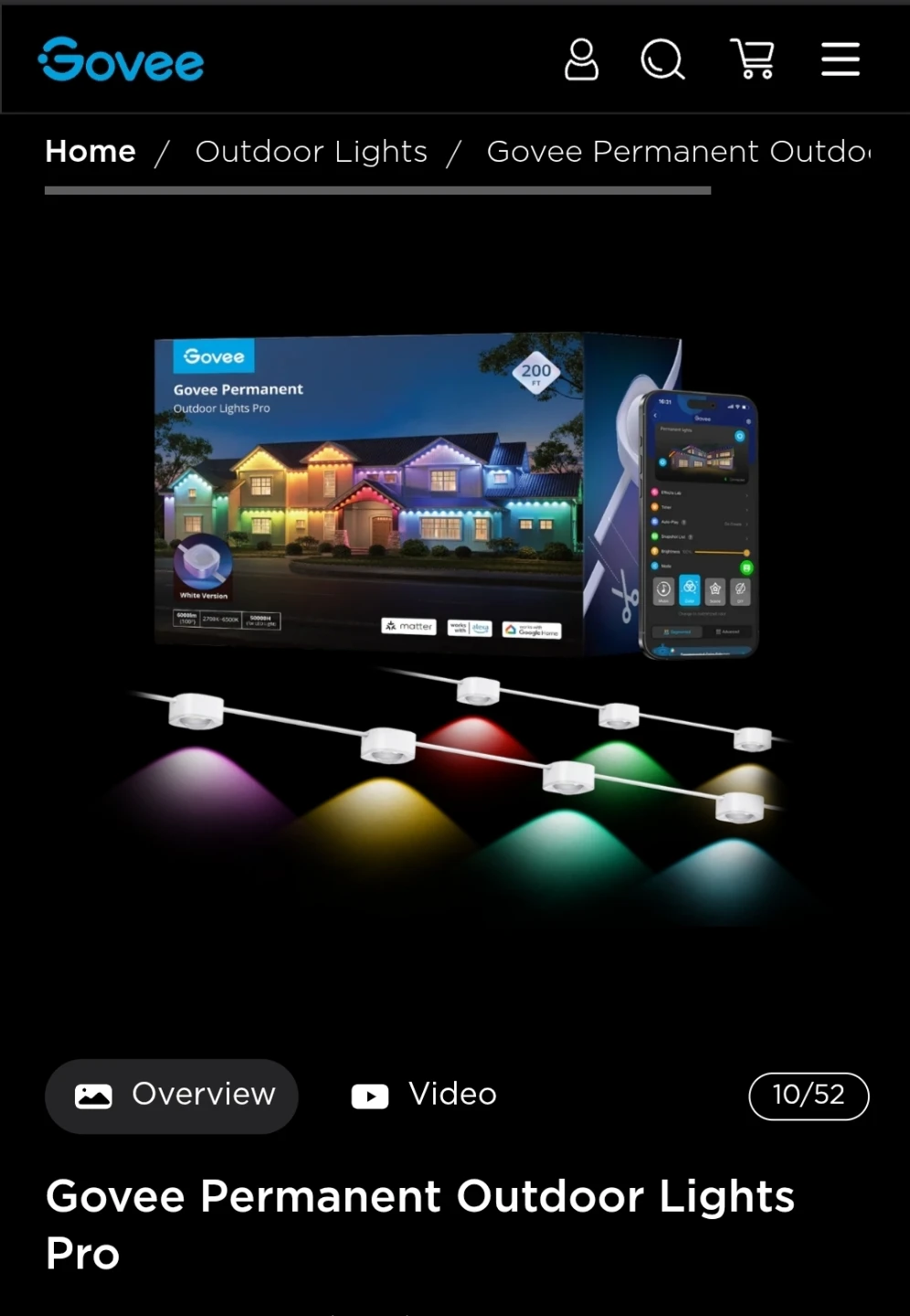 Govee Permanent Outdoor Lights Pro