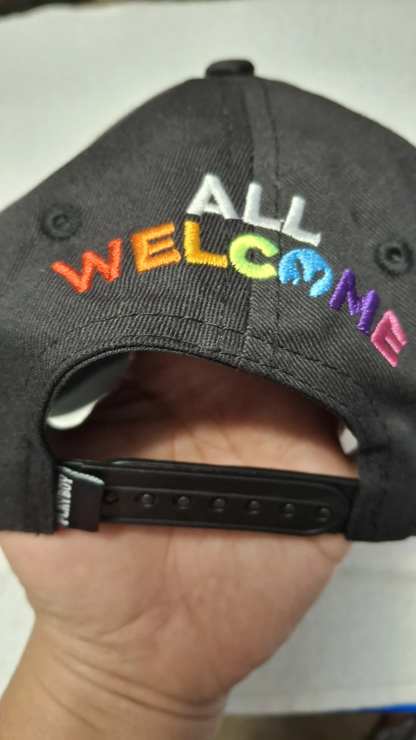 Playboy Black Rainbow Bunny Snapback Hat - photo 3