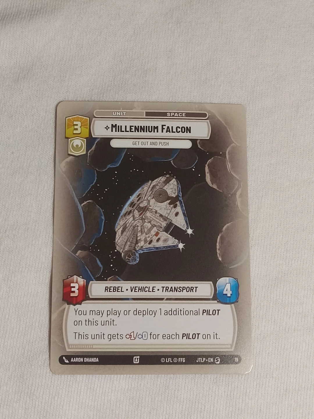 Star Wars Unlimited Millennium Falcon Card
