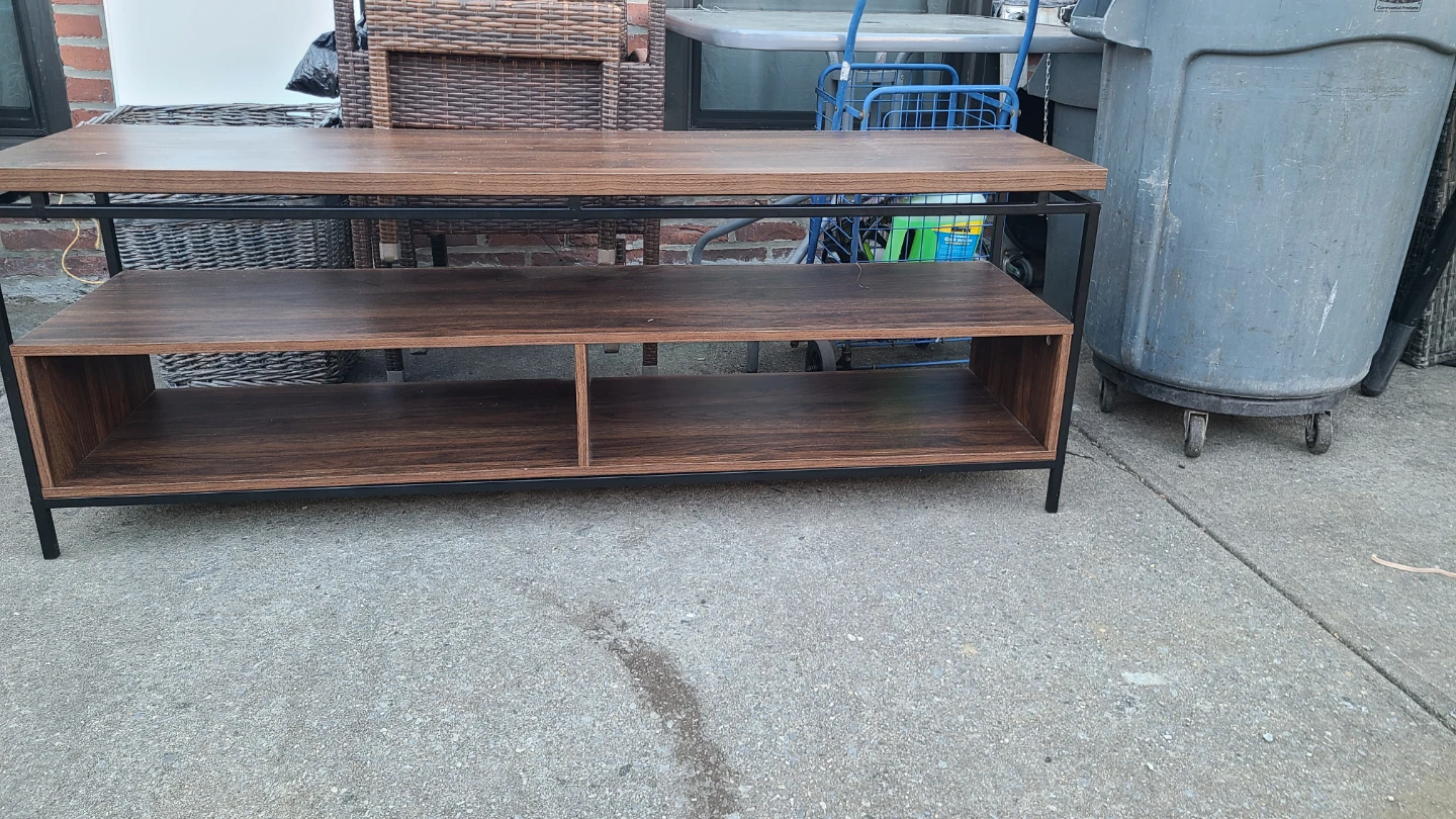 Wood Grain Media Console - photo 3