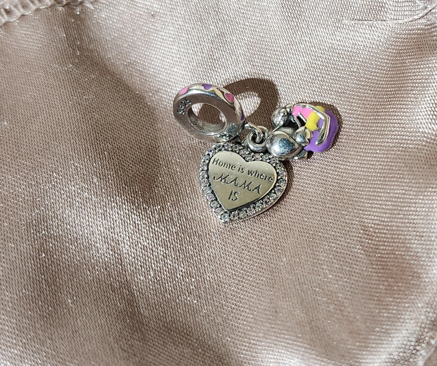 Heart "Mama" Charm with "Home is Where Mama Is" - photo 2