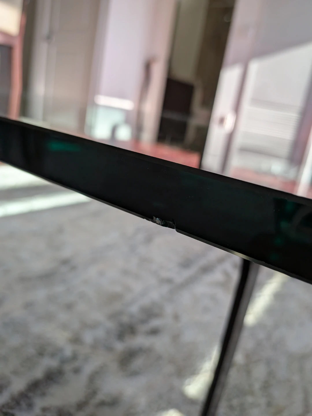 Glass and Metal Coffee Table - photo 2