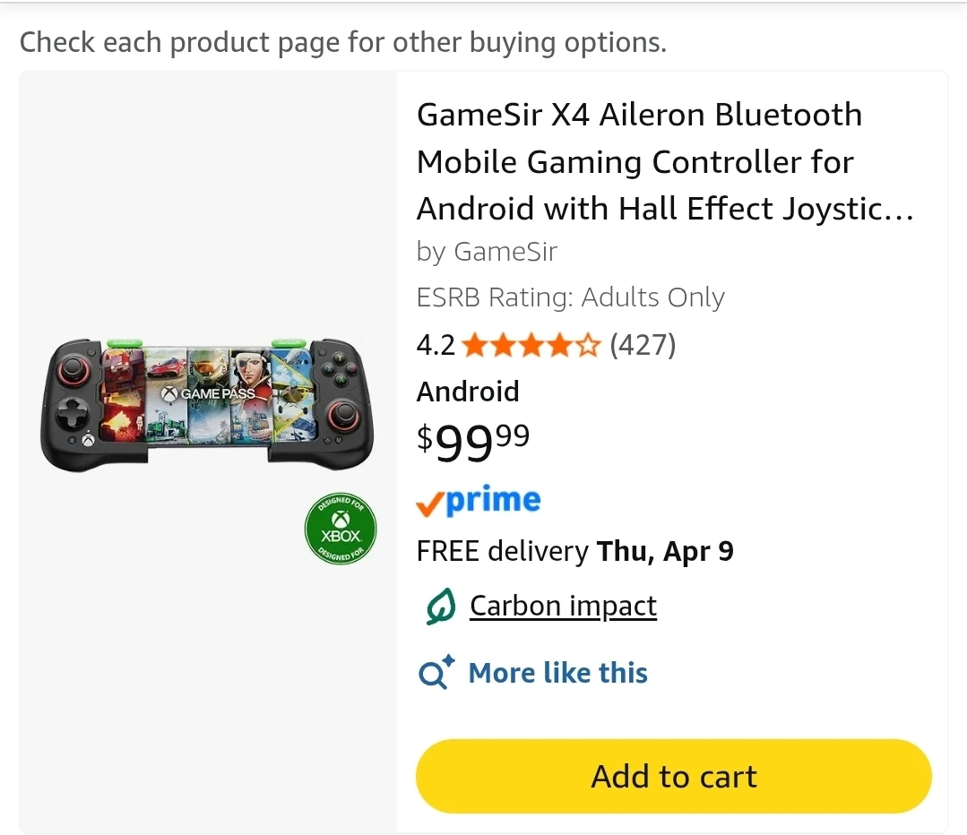 GameSir X4 Aileron controller