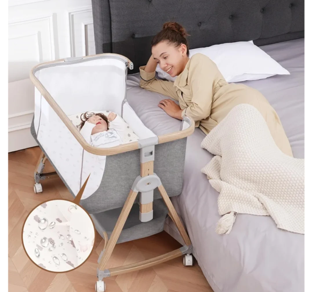 3-in-1 Convertible Baby Bassinet with Rocking Function