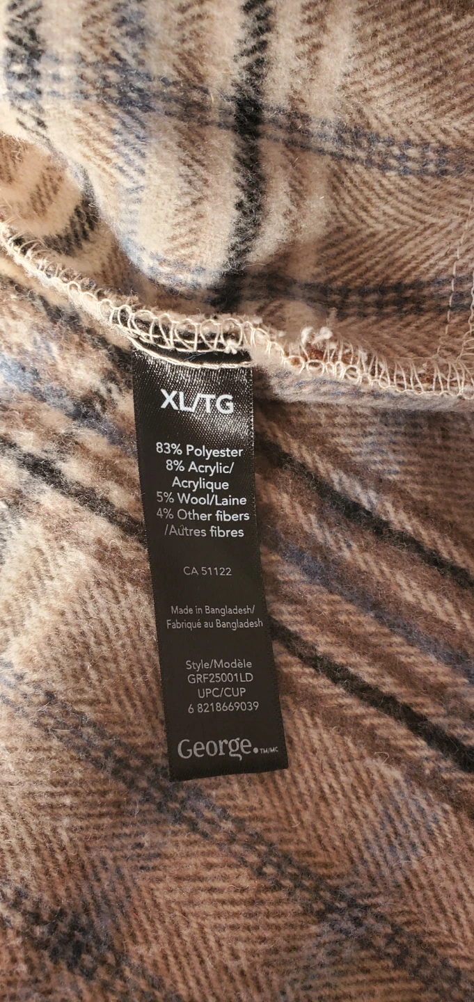 Plaid Shacket XL - photo 3