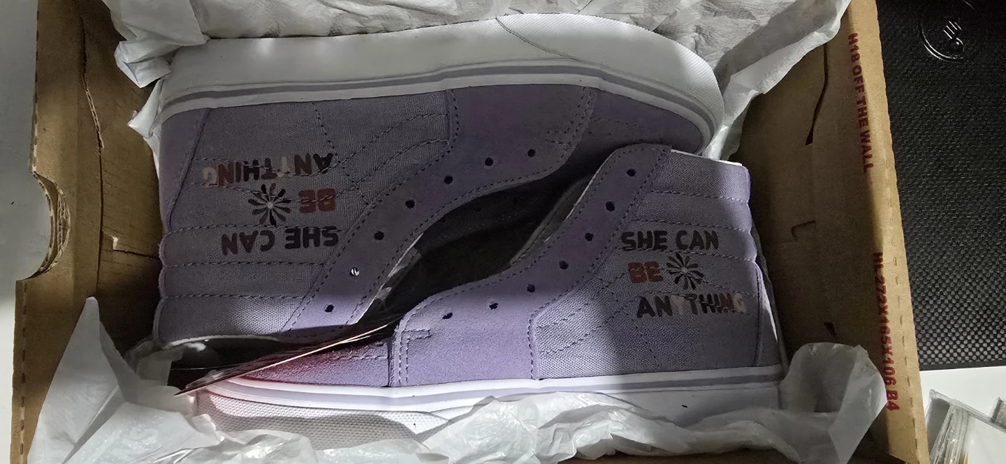 Vans "She Can Be Anything" Sk8-Hi Top Sneakers - Lilac