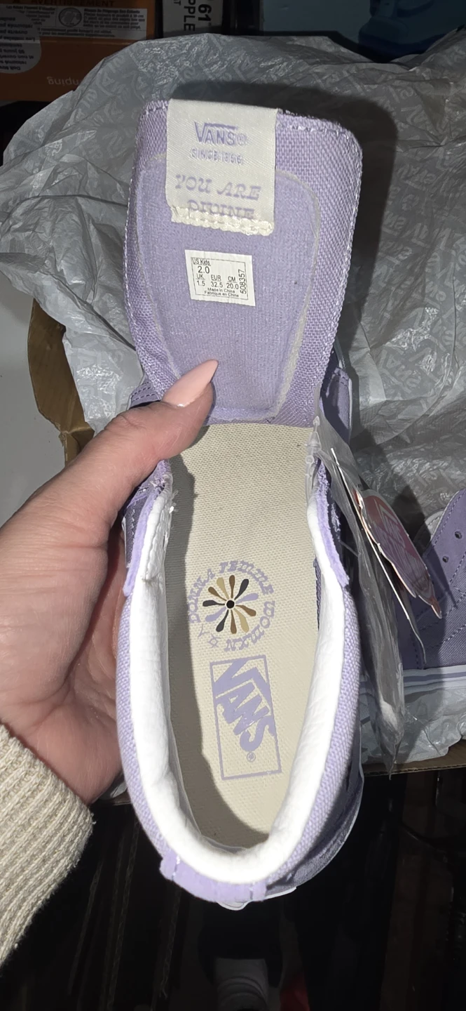 Vans "She Can Be Anything" Sk8-Hi Top Sneakers - Lilac - photo 4