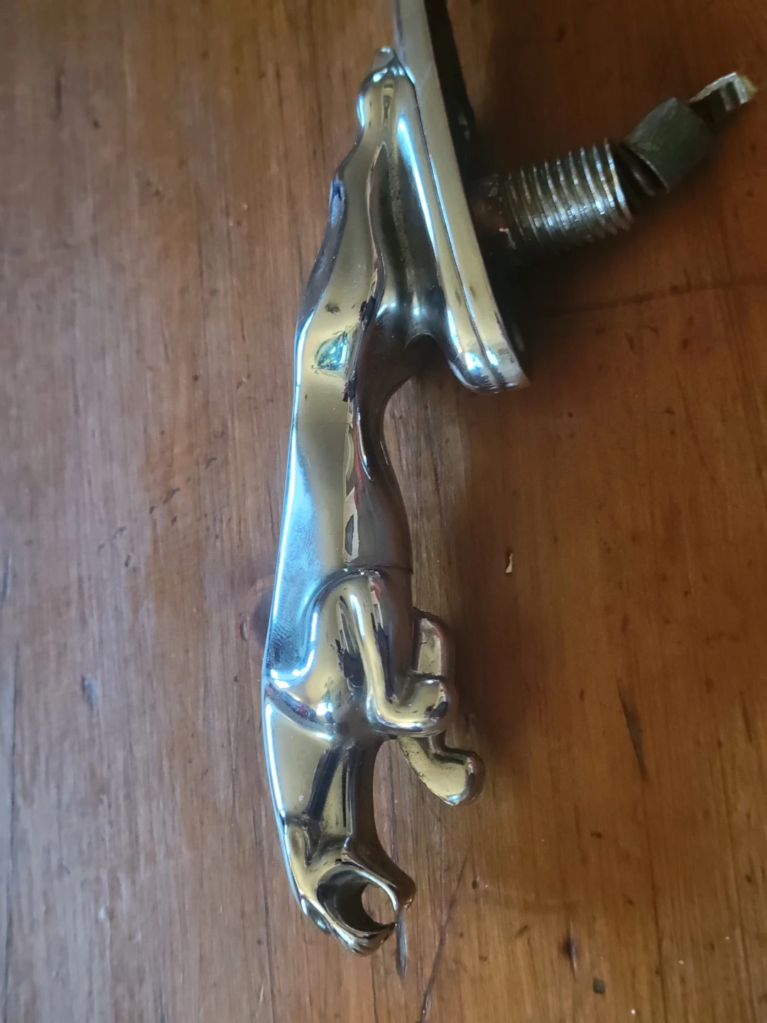 Jaguar Hood Ornament Leaping Cat Badge Emblem - photo 2