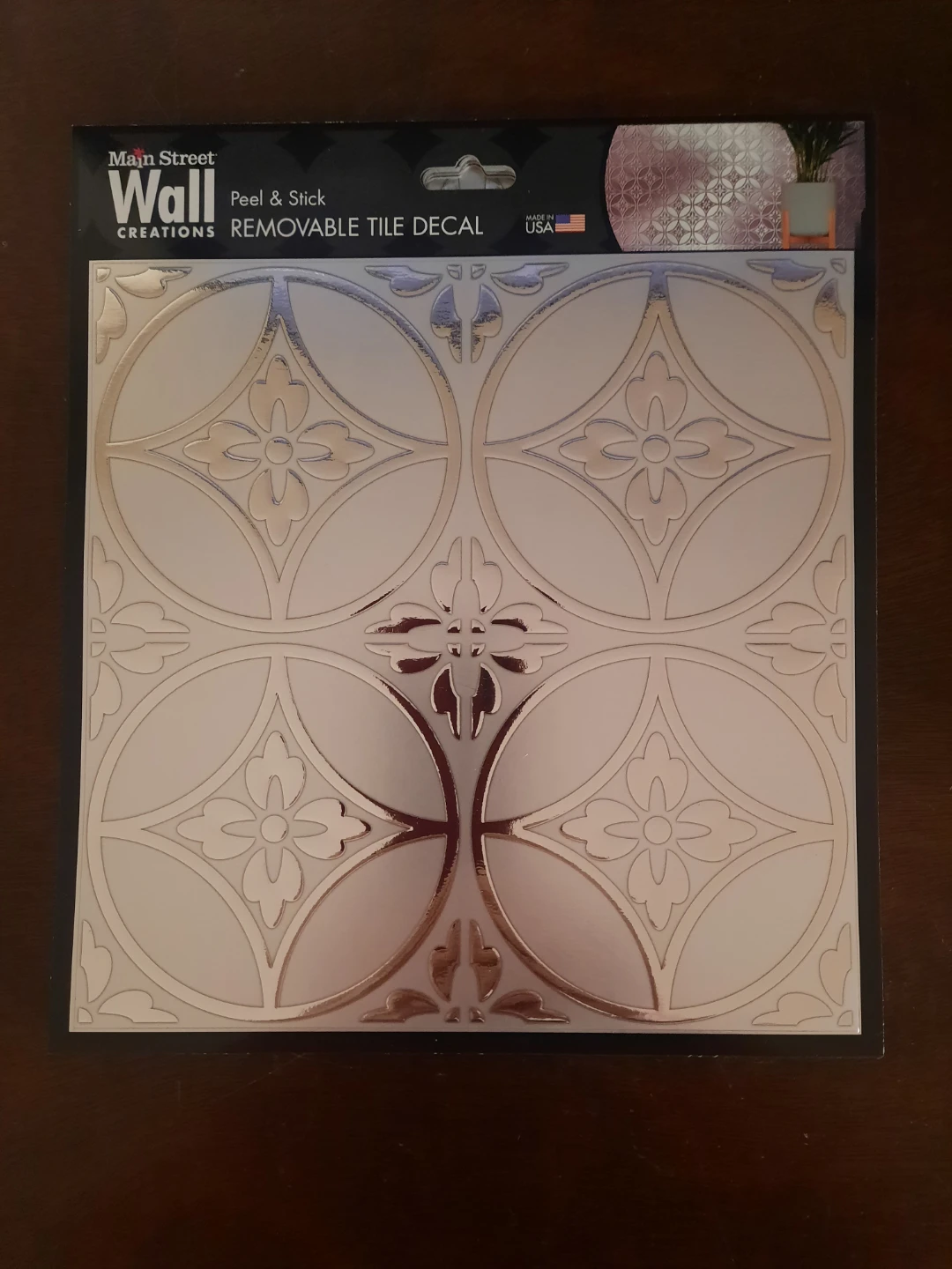 Main Street Wall Creations Peel & Stick Removable Tile Decal -