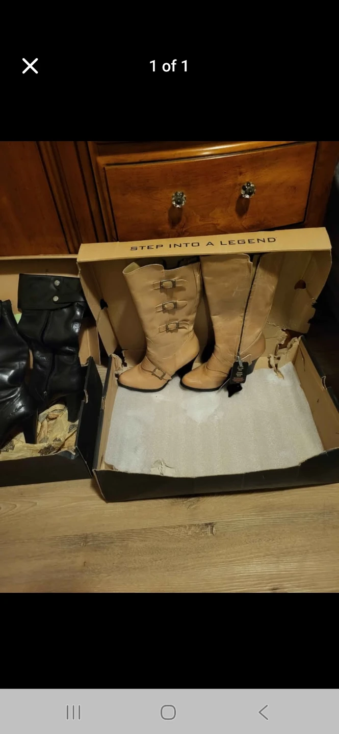 Harley Davidson Women's Black Leather Boots